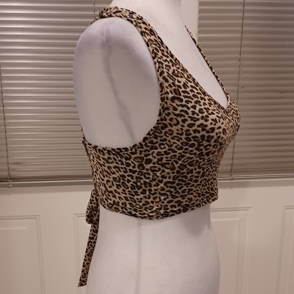 4/$40 Animal Print Halter Top - Size S - Picture 3 of 8
